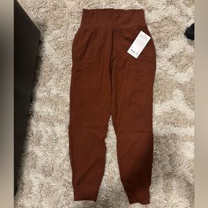 Athleta Salutation Jogger - Rust/Copper Brown